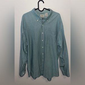 L.L. Bean men's Sunwashed Canvas Shirt, Traditional Fit